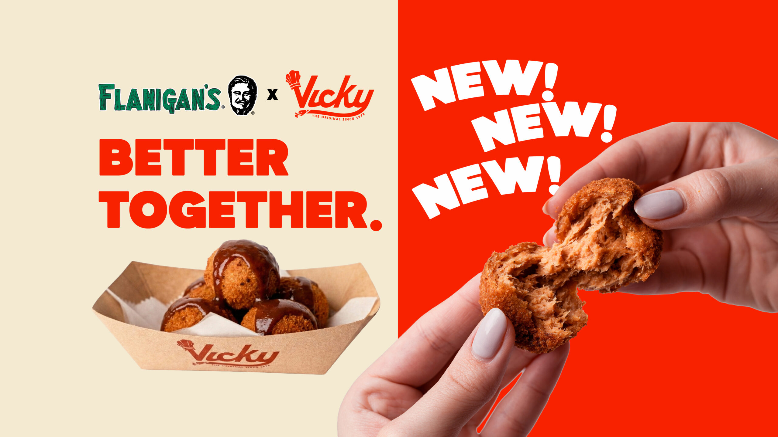 Vicky x Flanigan's Croqueta Poppers.